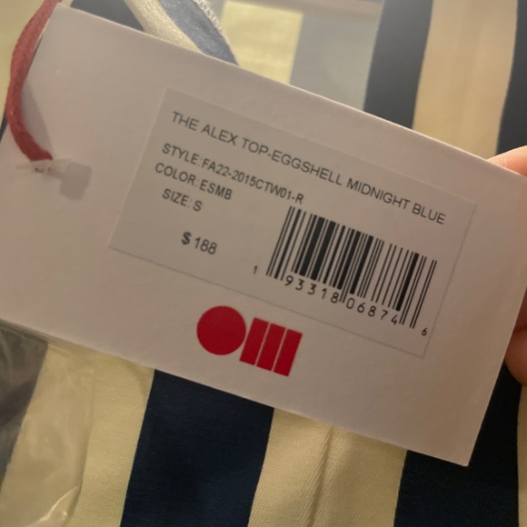 Solid and Striped Alex Crop Blouse - Picture 6 of 6